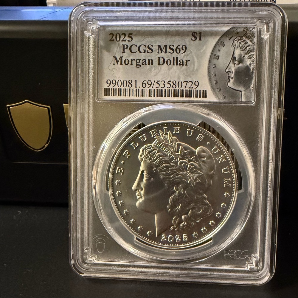 2025 Morgan Silver Dollar MS69 PCGS (Morgan Label)